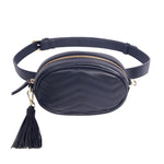 Leather Tassel Waist Bag